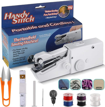 🧵 Handy Stitch Portable Handheld Sewing Machine – Cordless Mini Sewing Machine for Quick Repairs & DIY ✨