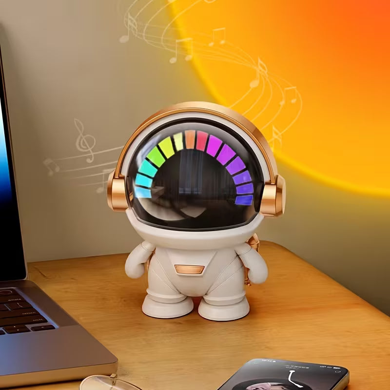 🚀Cute Astronaut Speaker | Wireless Portable Outdoor Speaker with Light, Ideal for Home Parties, Office Decor, Bass Booster, USB Charging, Non